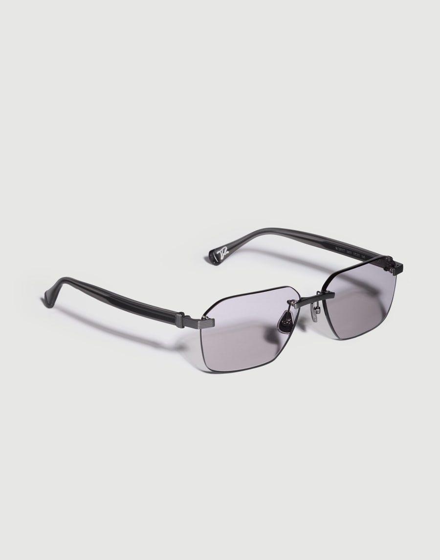 Tyler titanium aperitif frame Anthracite Eyewear - Brunello Cucinelli