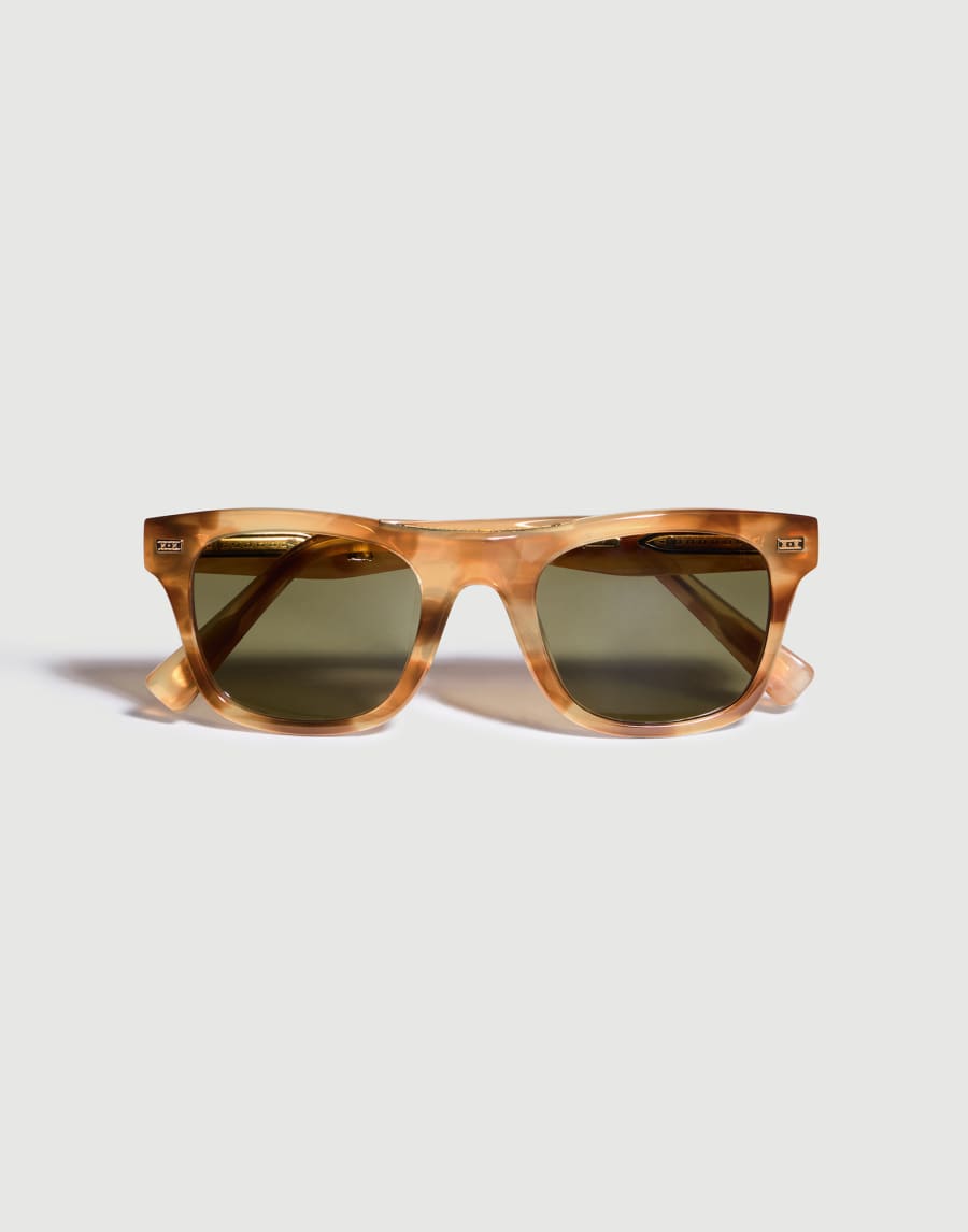 Mr. Brunello Goldcraft with gold Havana Honey Eyewear - Brunello Cucinelli