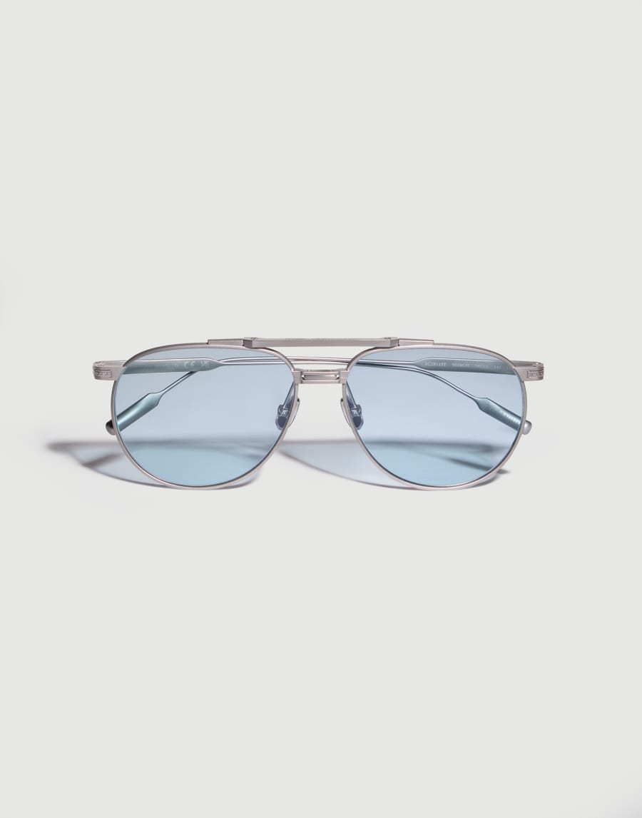 Gafas de sol con lentes fotocromáticas Plata Satinada Gafas - Brunello Cucinelli