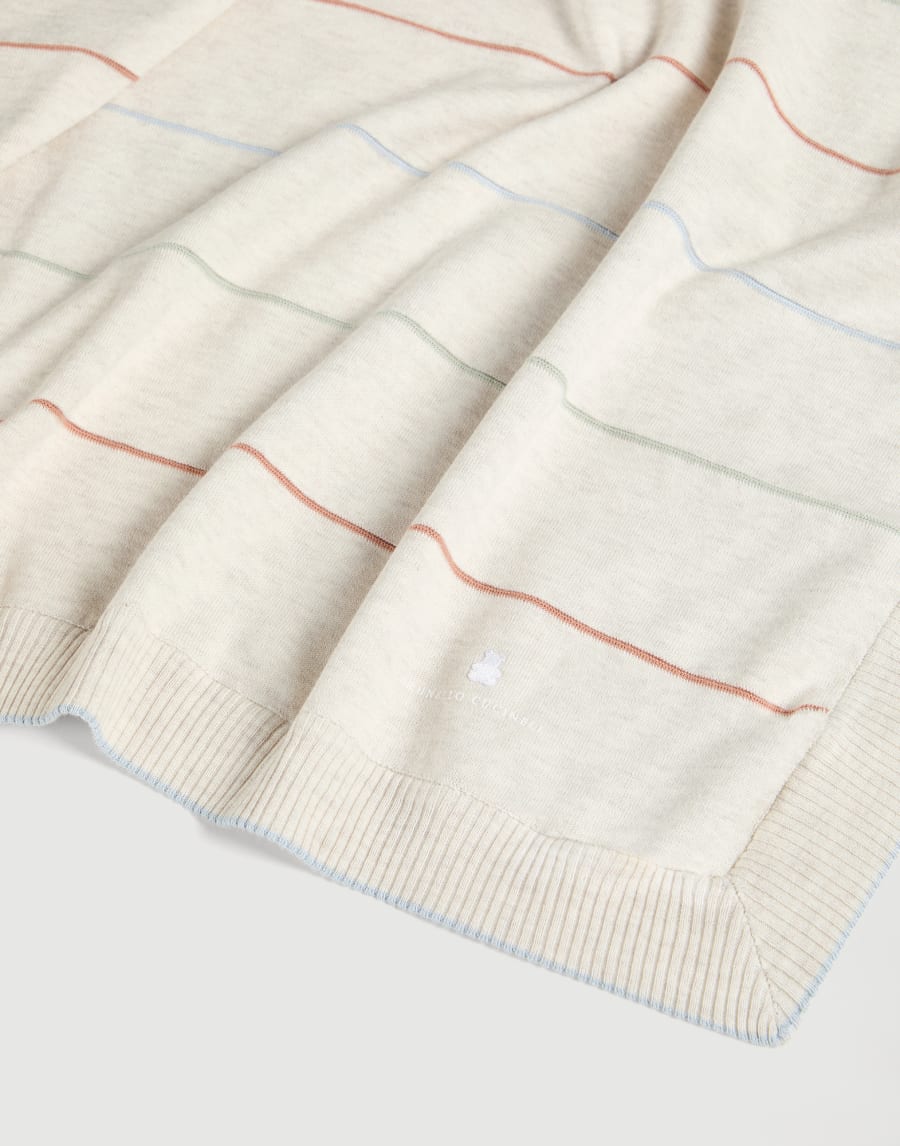 Bernie Baby striped blanket Panama Baby - Brunello Cucinelli