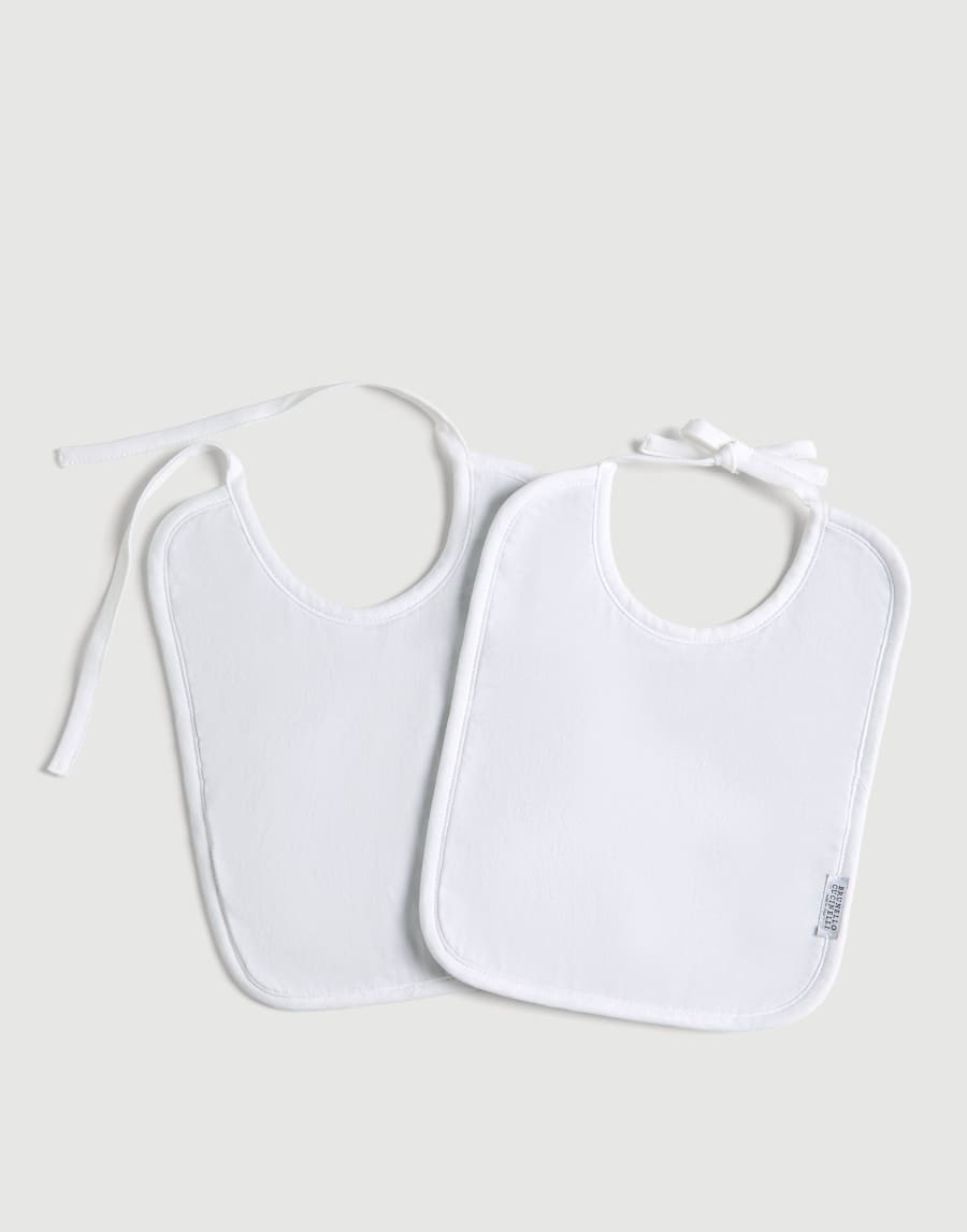 伯尼小熊2条装幼童围兜 浅灰 幼童 - Brunello Cucinelli