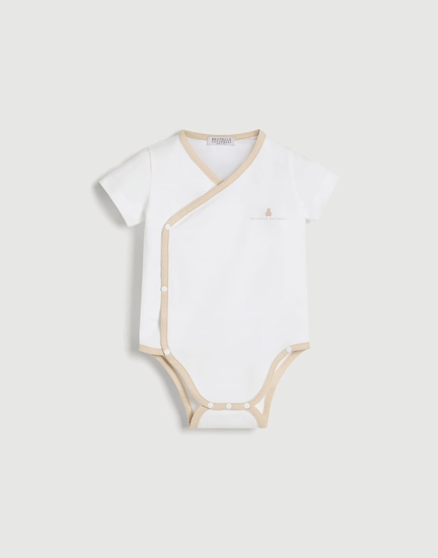 Baby Bernie bodysuit Beige Baby - Brunello Cucinelli