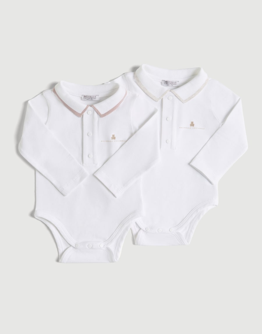 Baby Bernie long-sleeve bodysuit Pink Baby - Brunello Cucinelli
