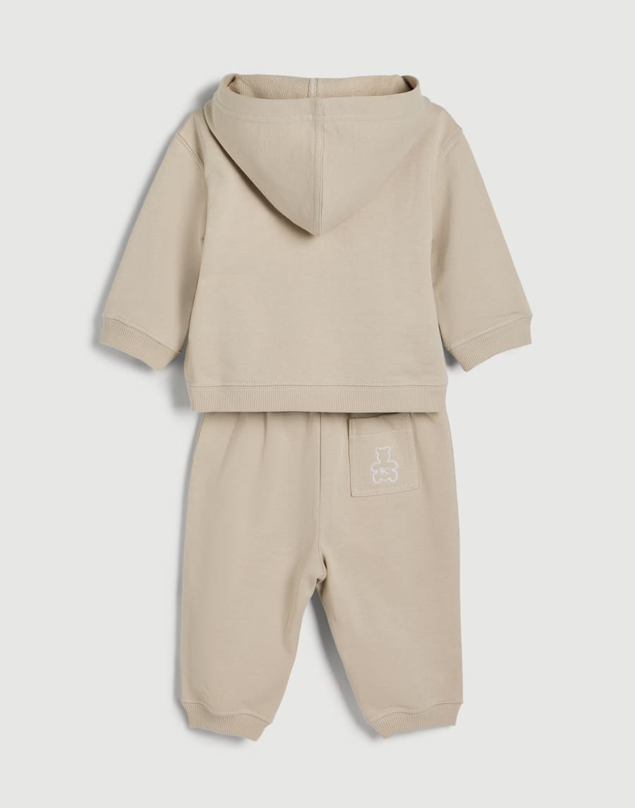 French terry Baby Bernie matching set Sand Baby - Brunello Cucinelli