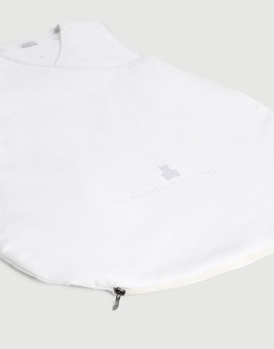 Cotton interlock sleep bag Light Grey Baby - Brunello Cucinelli