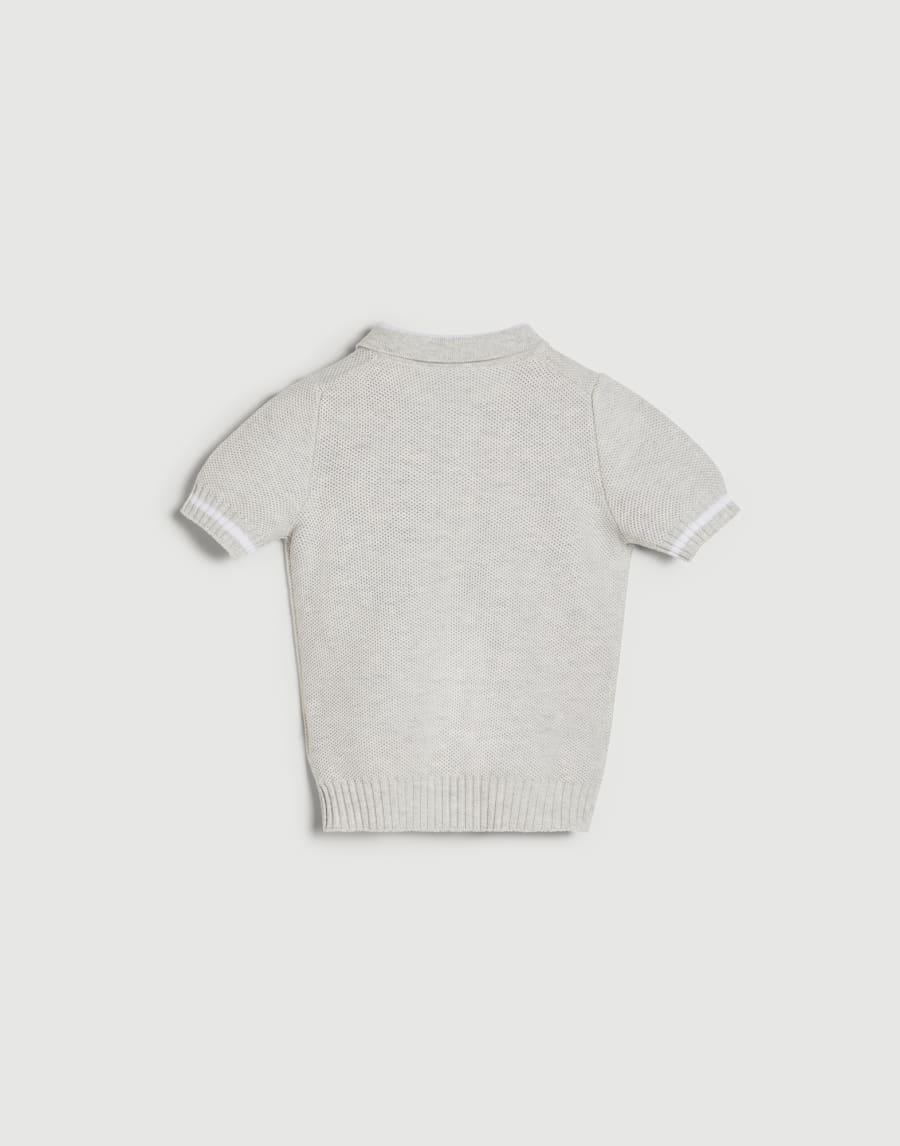 Baby Bernie polo shirt Light Grey Baby - Brunello Cucinelli