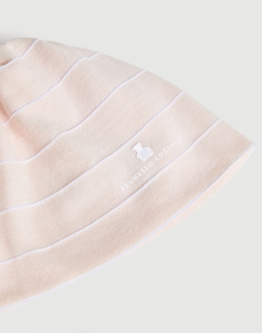 Bernie Baby knit beanie Pink Baby - Brunello Cucinelli
