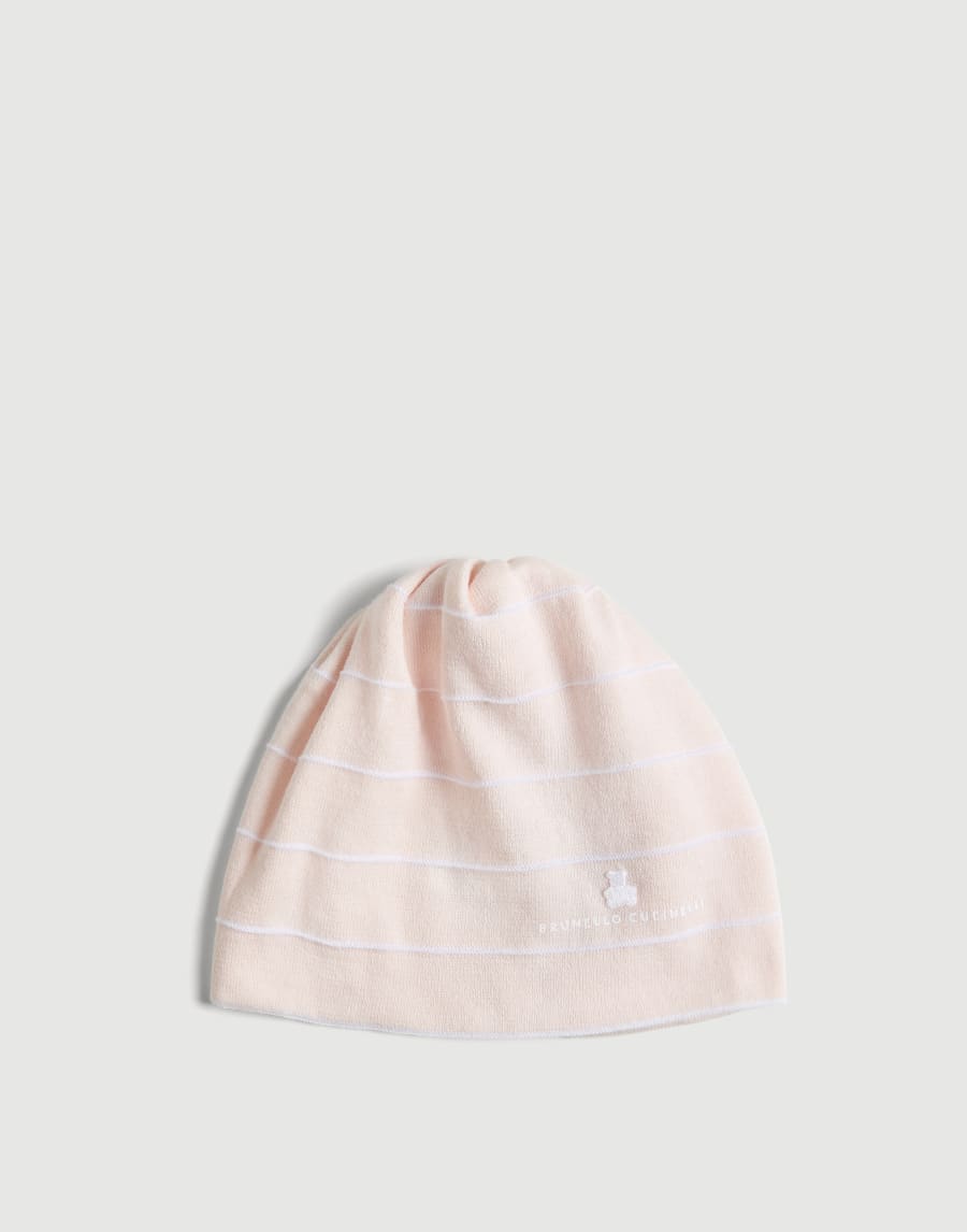 Bernie Baby knit beanie Pink Baby - Brunello Cucinelli