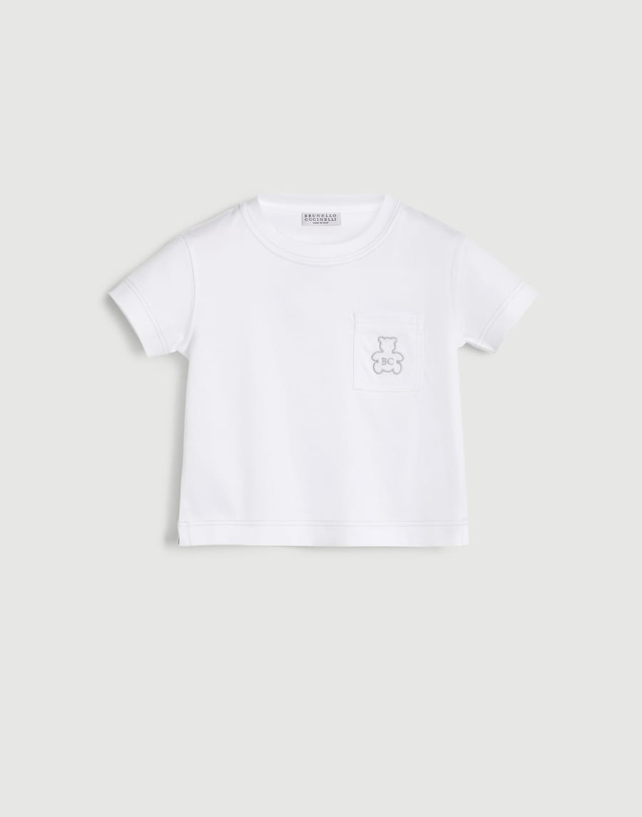 T-shirt Bernie Blanc Bébé - Brunello Cucinelli