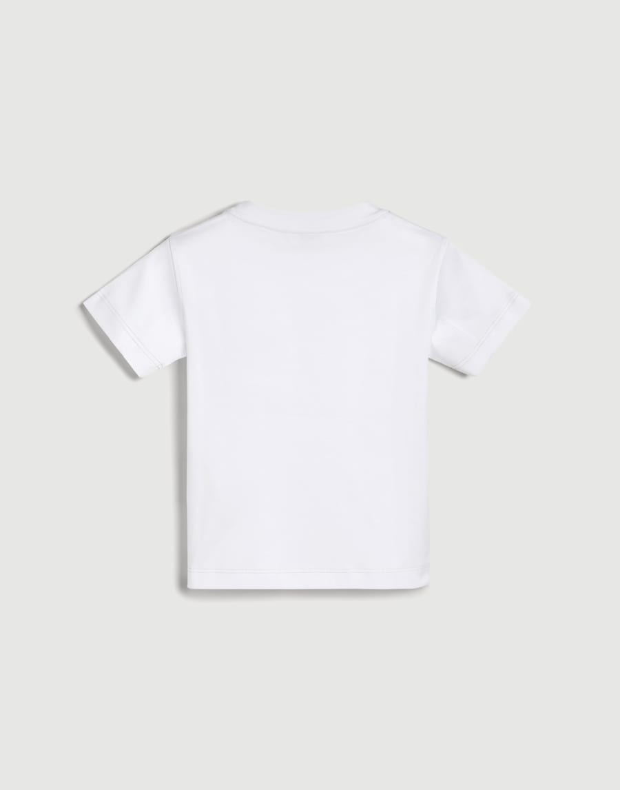 Cotton jersey Bernie T-shirt White Baby - Brunello Cucinelli