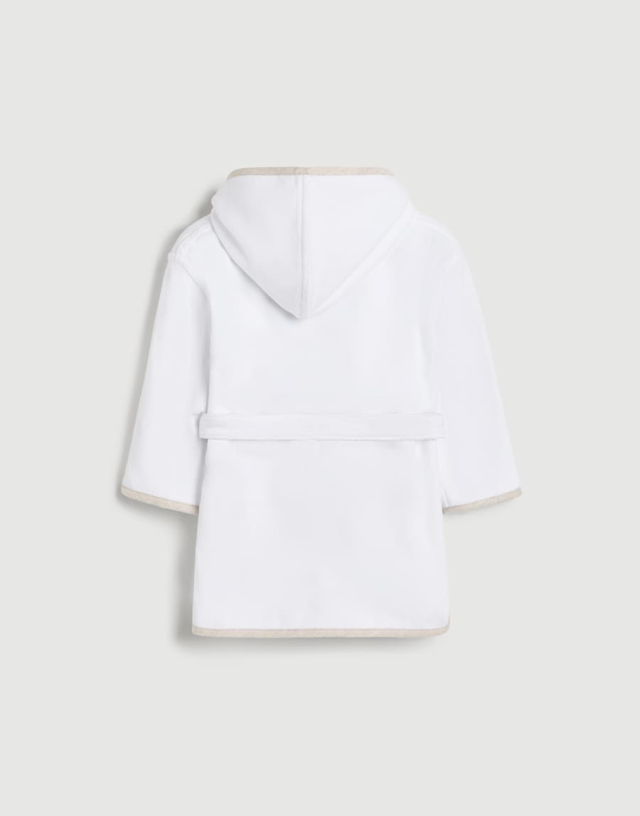 Peignoir en coton éponge Blanc Bébé - Brunello Cucinelli