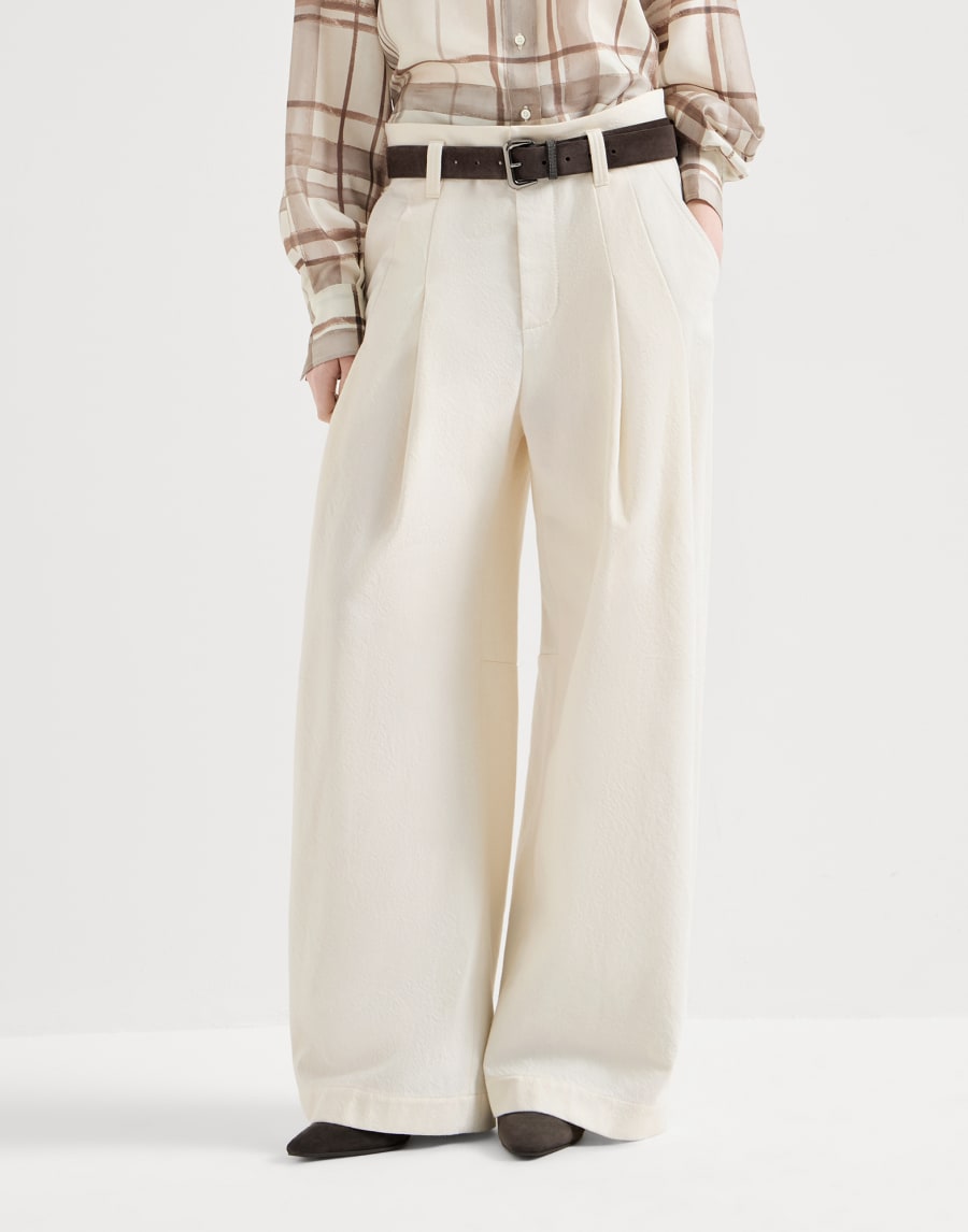 Five-pocket baggy trousers Panama Woman - Brunello Cucinelli