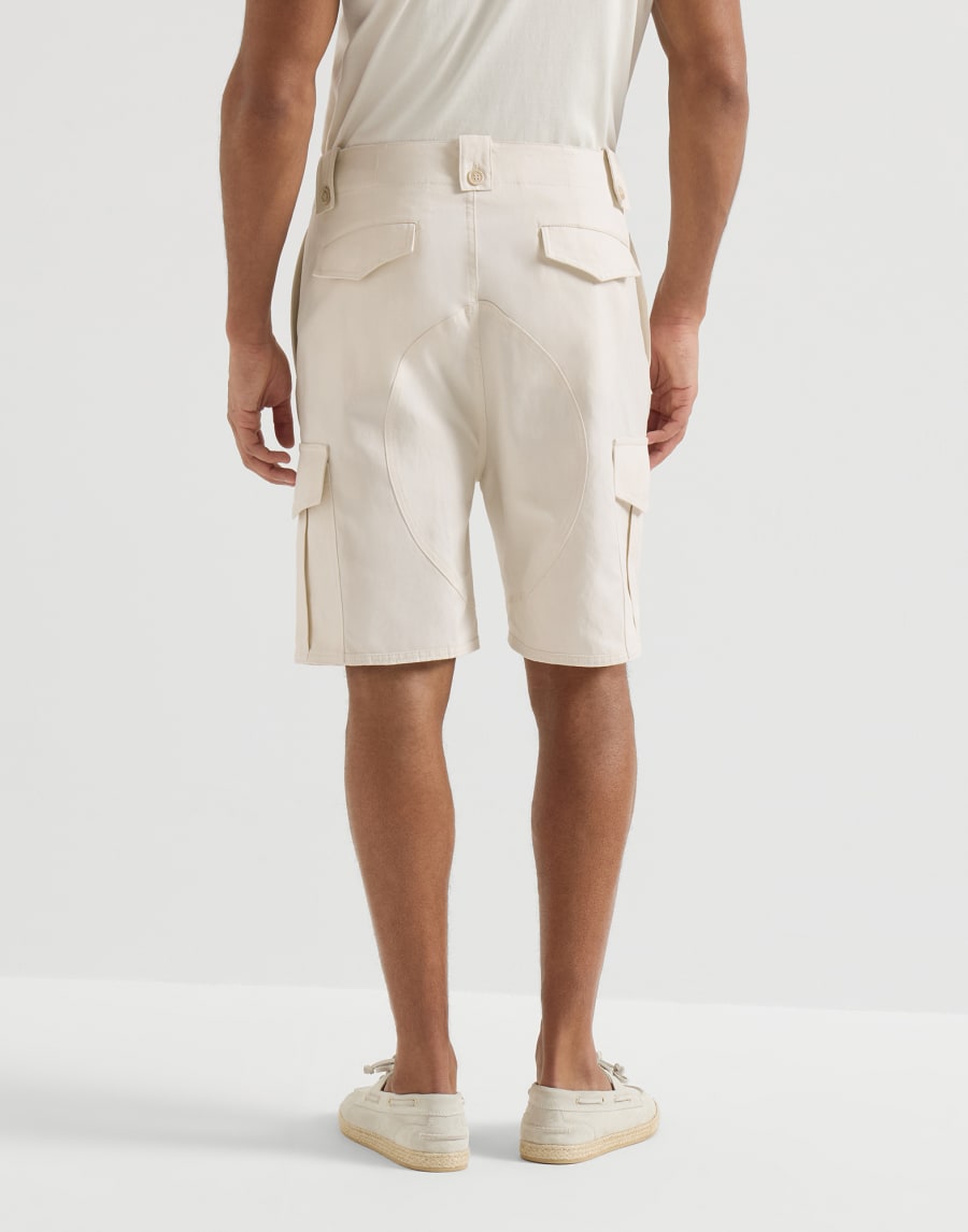 Bermuda shorts with cargo pockets White Man - Brunello Cucinelli