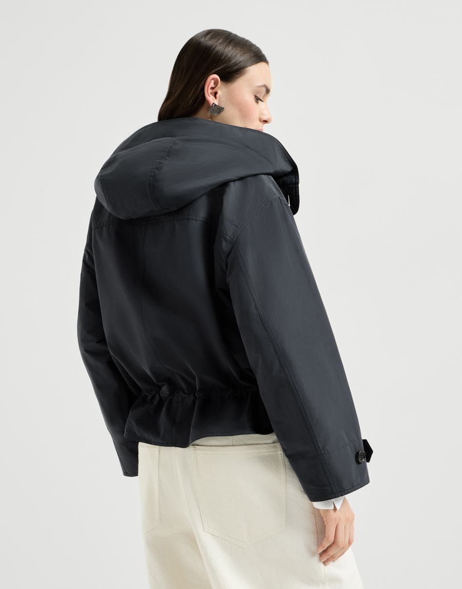 モニーレ付き タフタ アウターウェア ブルー レディース - Brunello Cucinelli