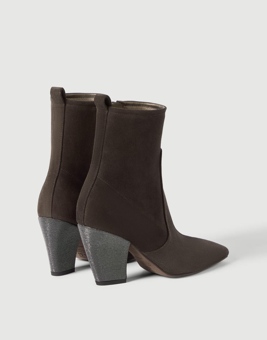 Suede heeled boots Pepper Woman - Brunello Cucinelli