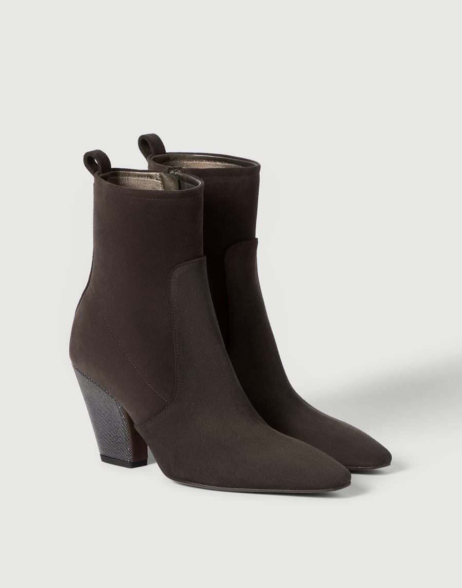 Suede heeled boots Pepper Woman - Brunello Cucinelli