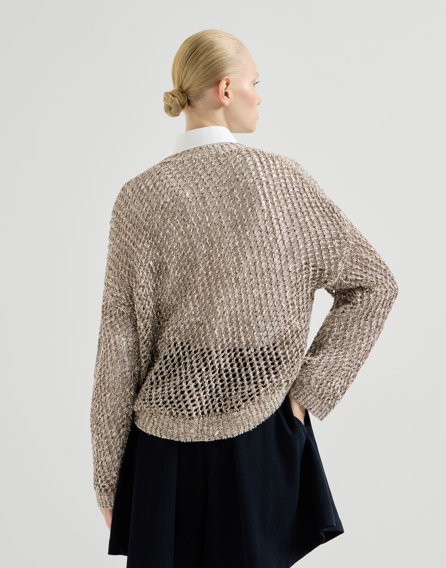 Dazzling chiné net sweater Rope Woman - Brunello Cucinelli