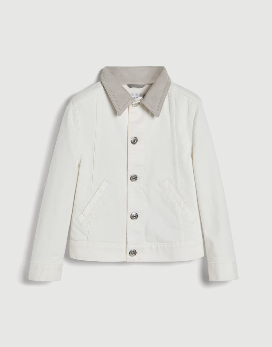 Jacket with suede collar Snow Boys - Brunello Cucinelli
