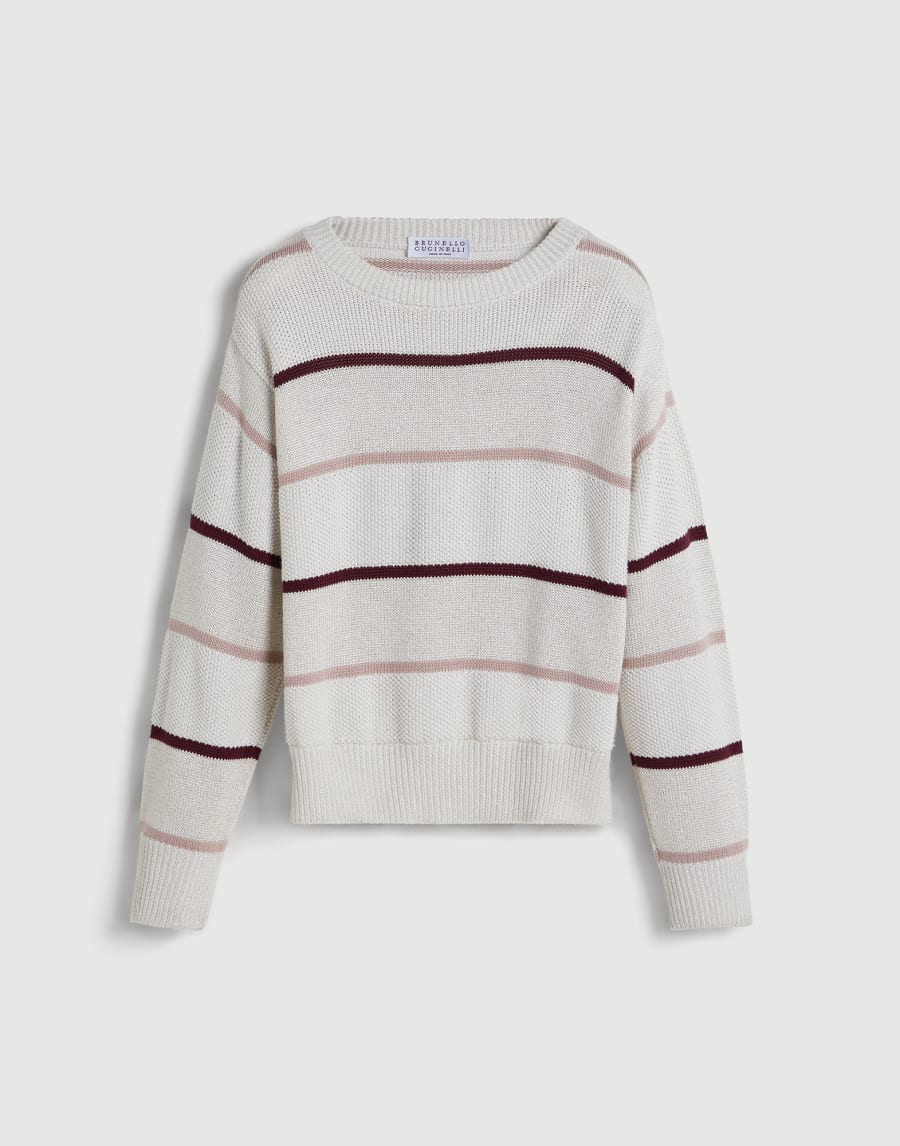 Textured stripe sweater Panama Girls - Brunello Cucinelli