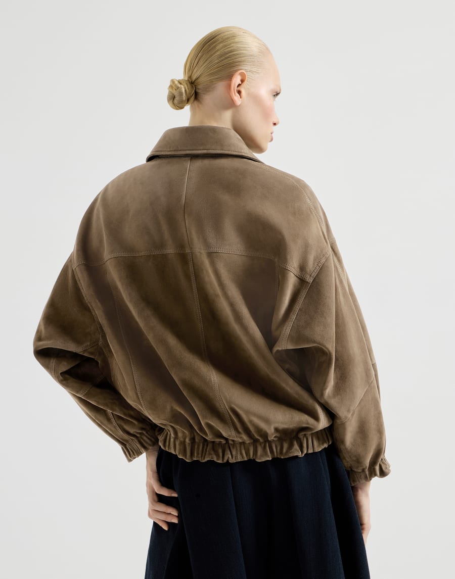 クチュールスエード ブルゾン オレガノ レディース - Brunello Cucinelli