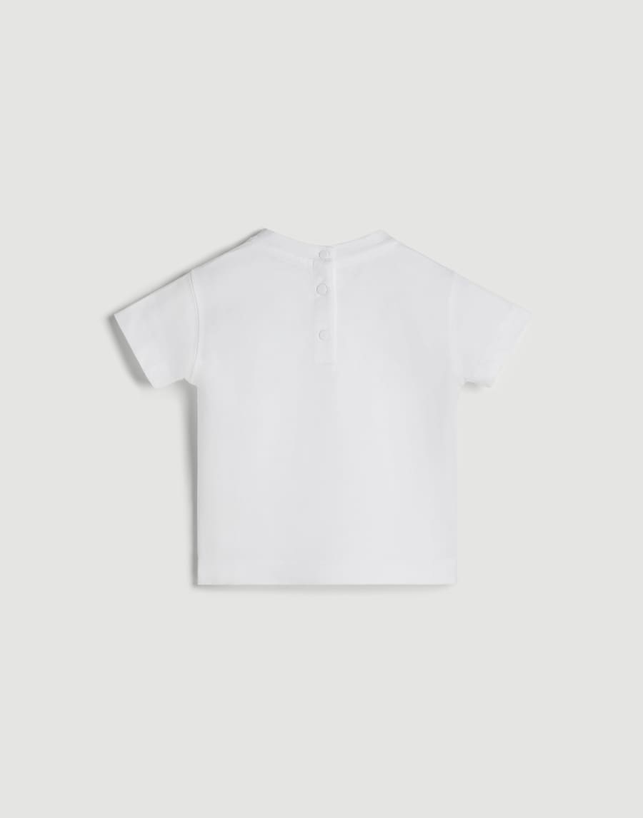T-shirt Baby Bernie en jersey de coton Blanc Bébé - Brunello Cucinelli