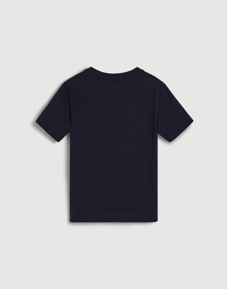 Jersey T-shirt Blue Boys - Brunello Cucinelli