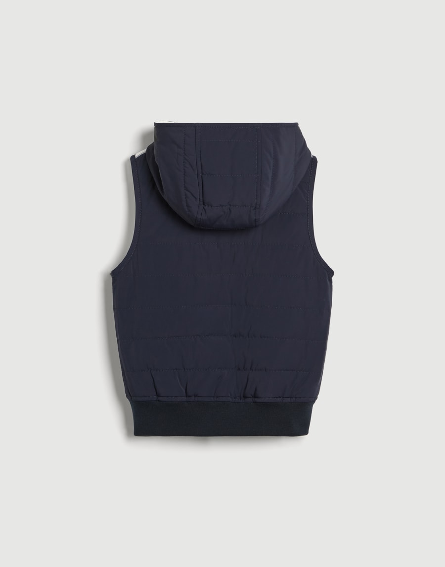 Vest with Thermore® padding Navy Blue Boys - Brunello Cucinelli