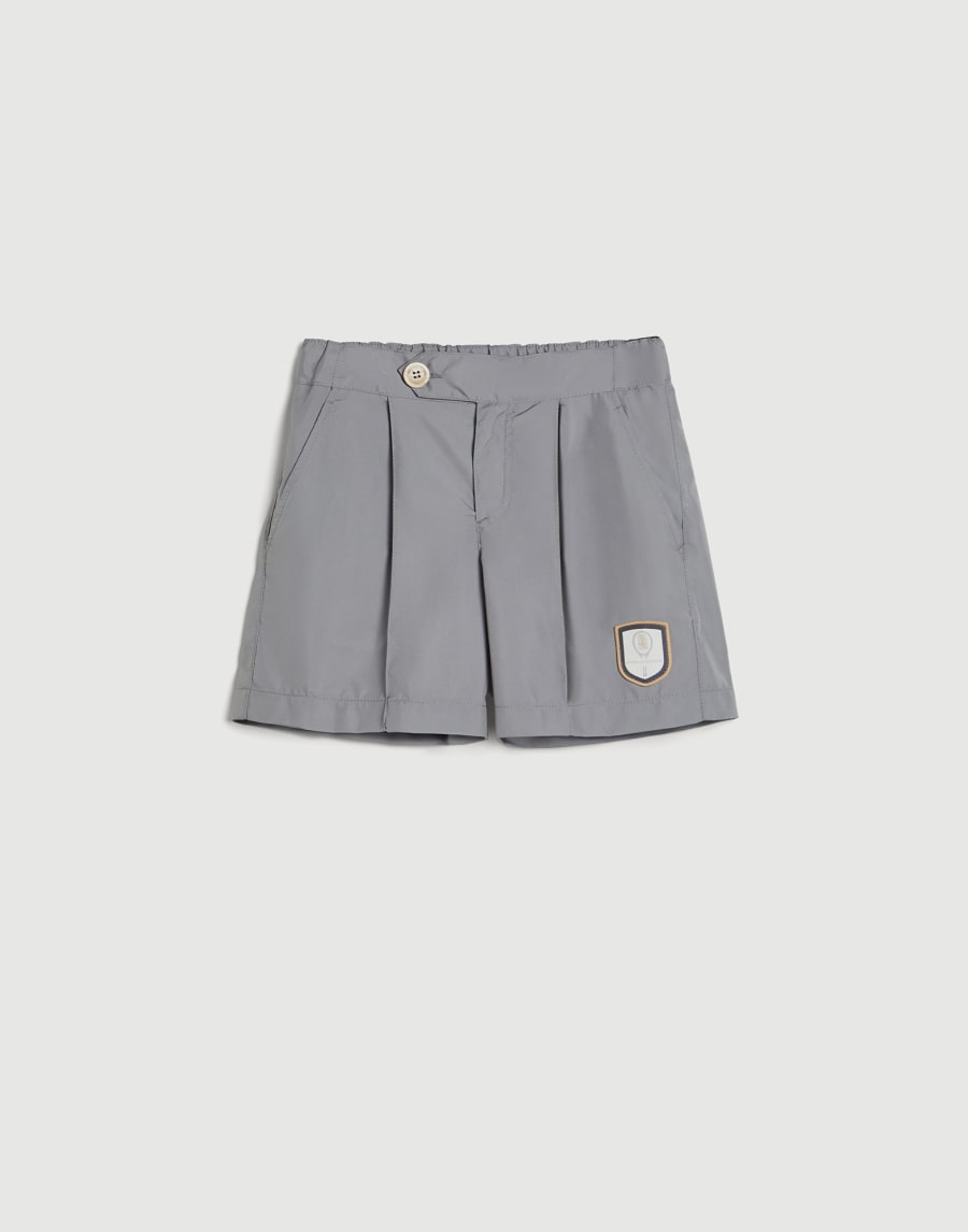 Nylon Bermuda shorts Grey Boys - Brunello Cucinelli
