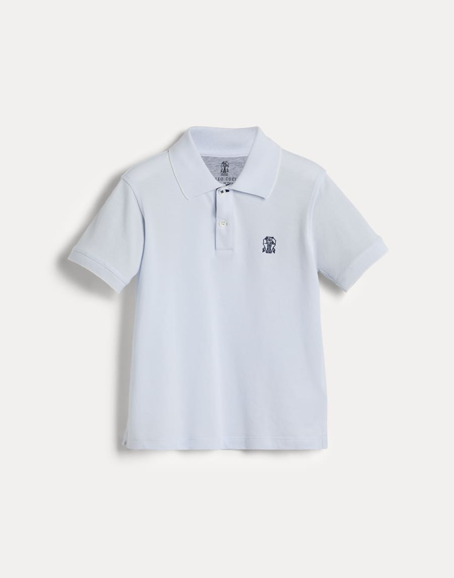 Piqué polo shirt Panama Boys - Brunello Cucinelli