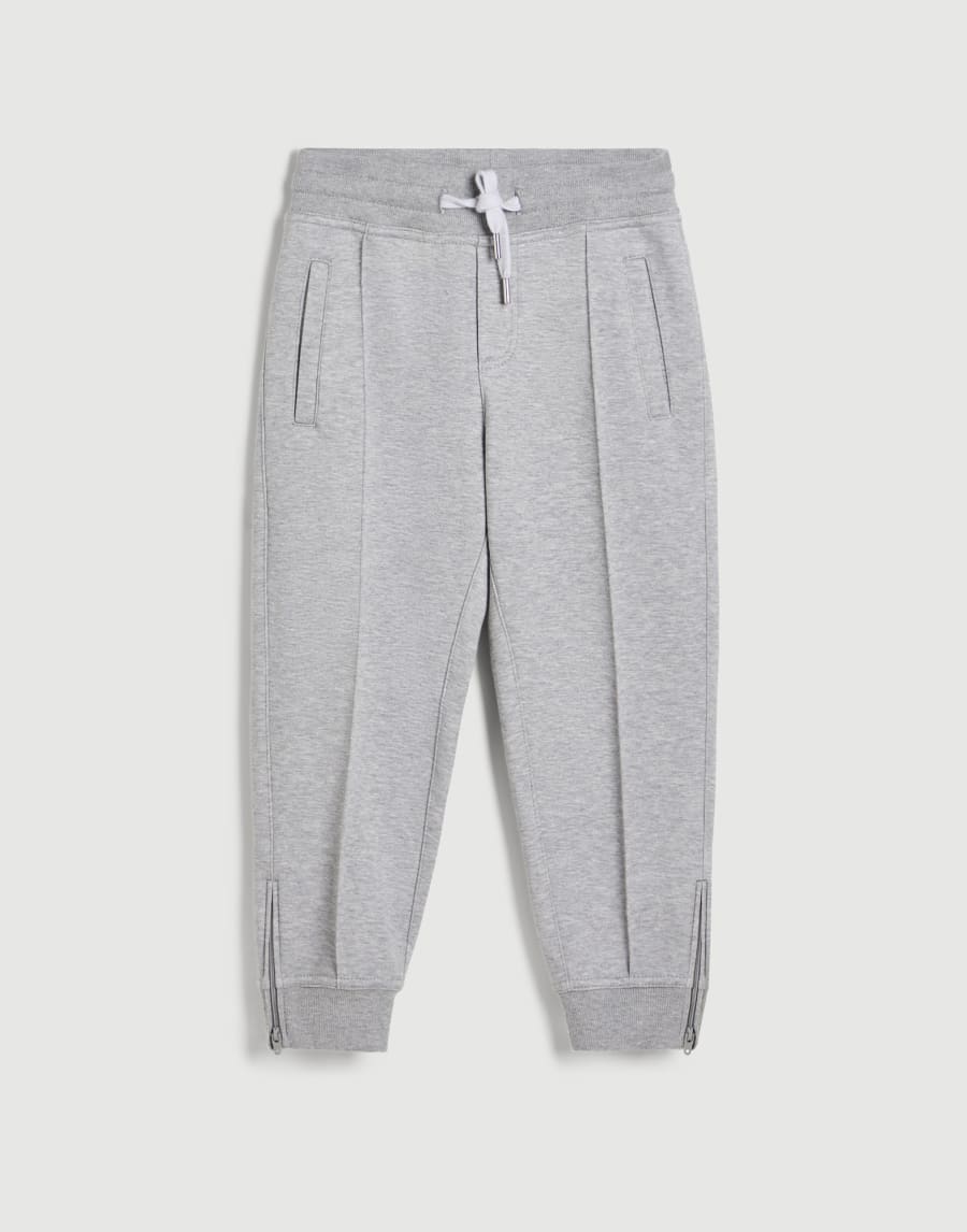 Double cloth trousers Grey Boys - Brunello Cucinelli