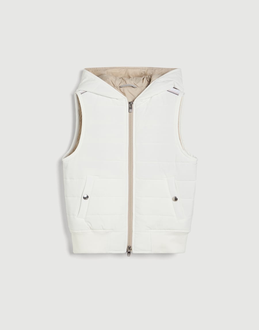 Vest with Thermore® padding Off-White Boys - Brunello Cucinelli