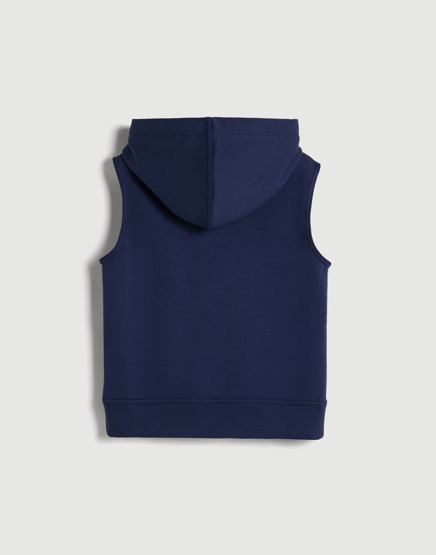 French terry vest Blue Boys - Brunello Cucinelli