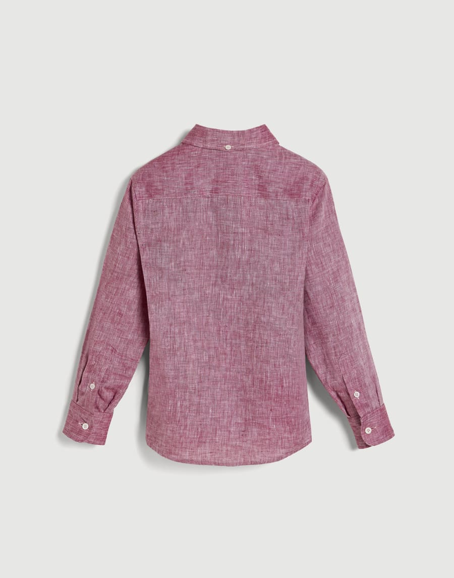 ‘Fire’ shirt with button-down collar Strawberry Boys - Brunello Cucinelli