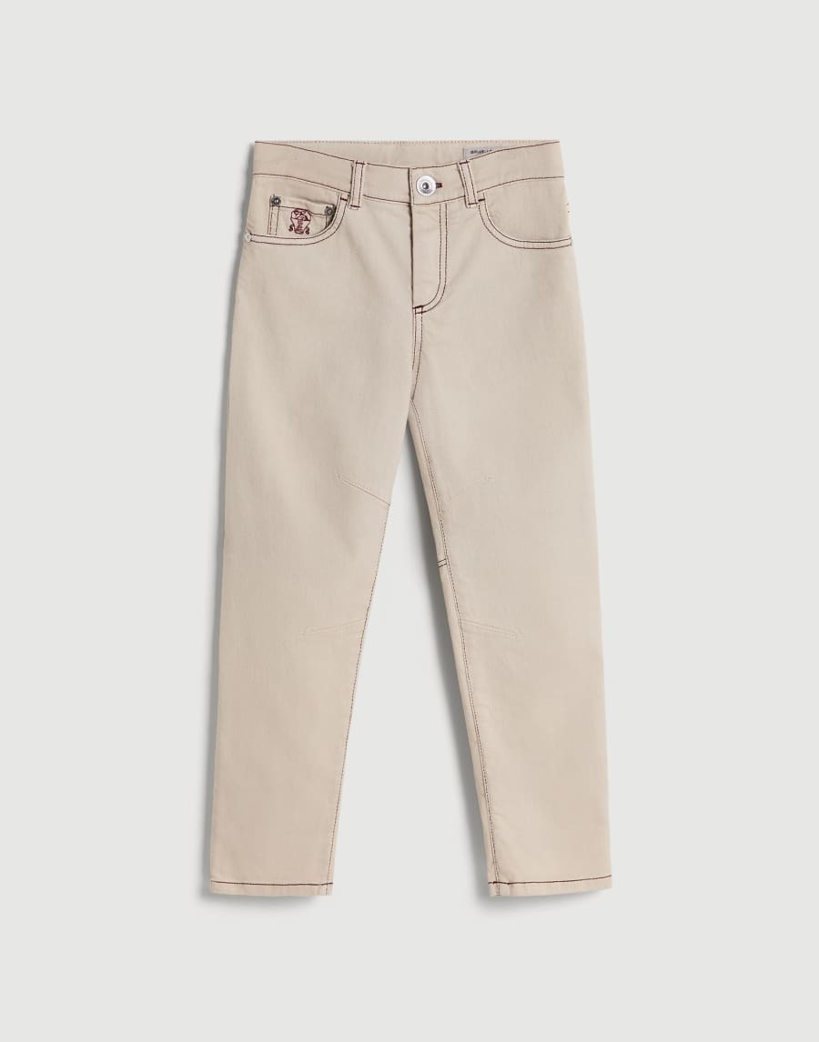 Lightweight denim trousers Buff Boys - Brunello Cucinelli