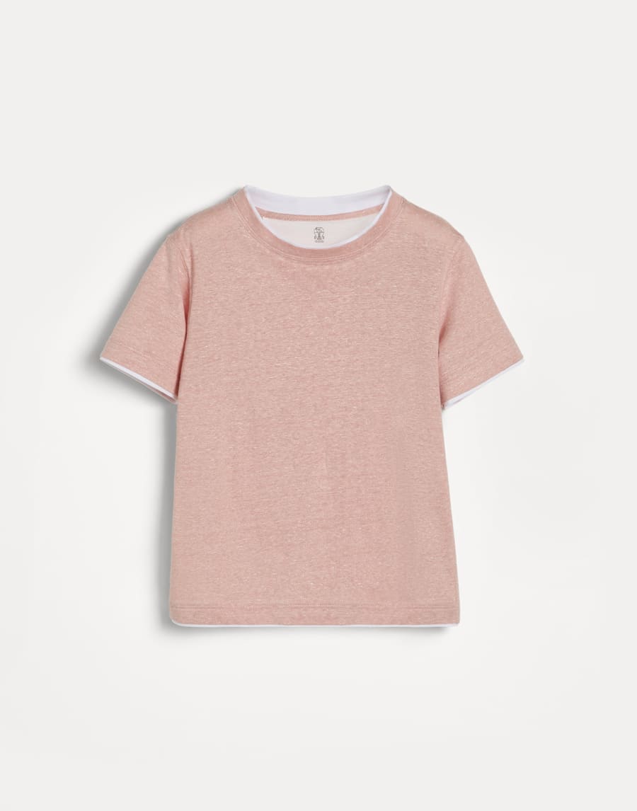 Jersey T-shirt Apricot Boys - Brunello Cucinelli