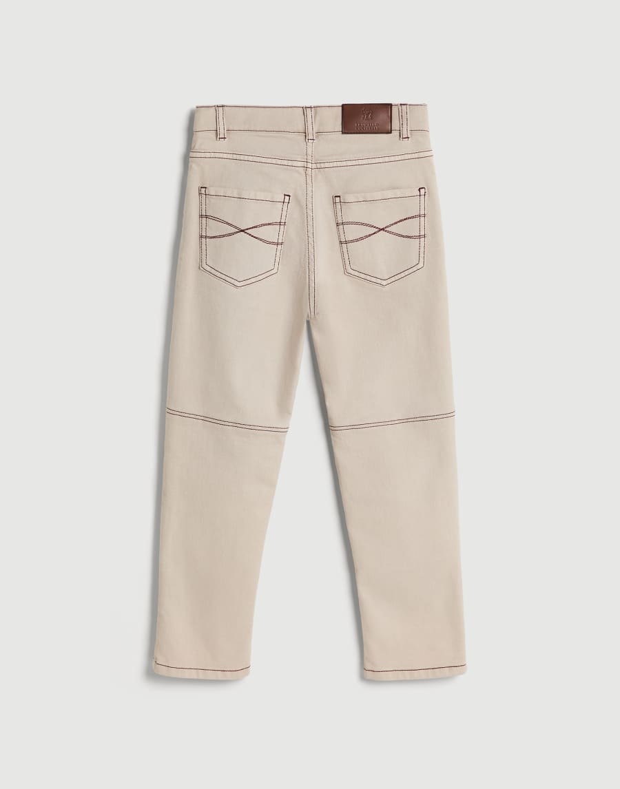 Lightweight denim trousers Buff Boys - Brunello Cucinelli