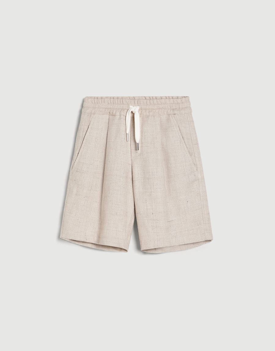 Hopsack Bermuda shorts Buff Boys - Brunello Cucinelli