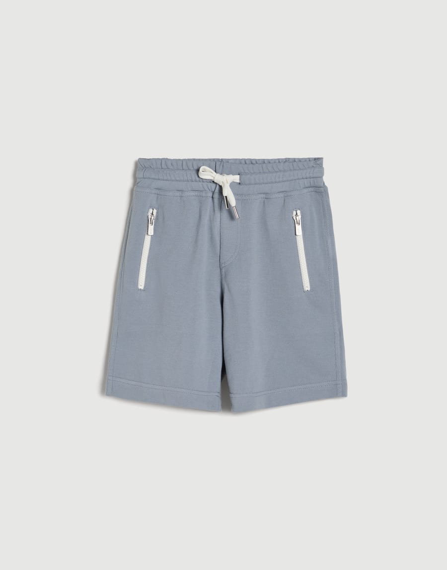 Bermuda shorts with drawstring Slate Boys - Brunello Cucinelli