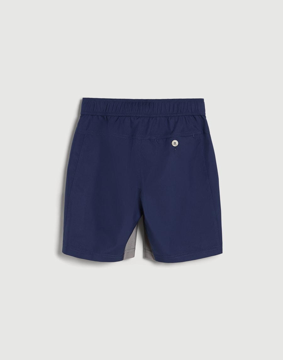 尼龙面料百慕大短裤 蓝色 男童 - Brunello Cucinelli