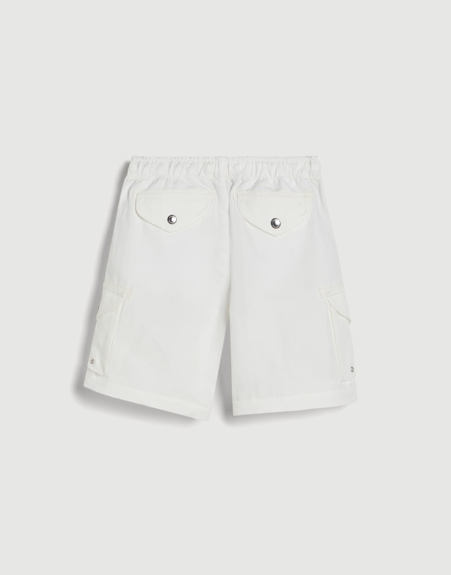 Bermuda shorts with drawstring and cargo pockets Snow Boys - Brunello Cucinelli