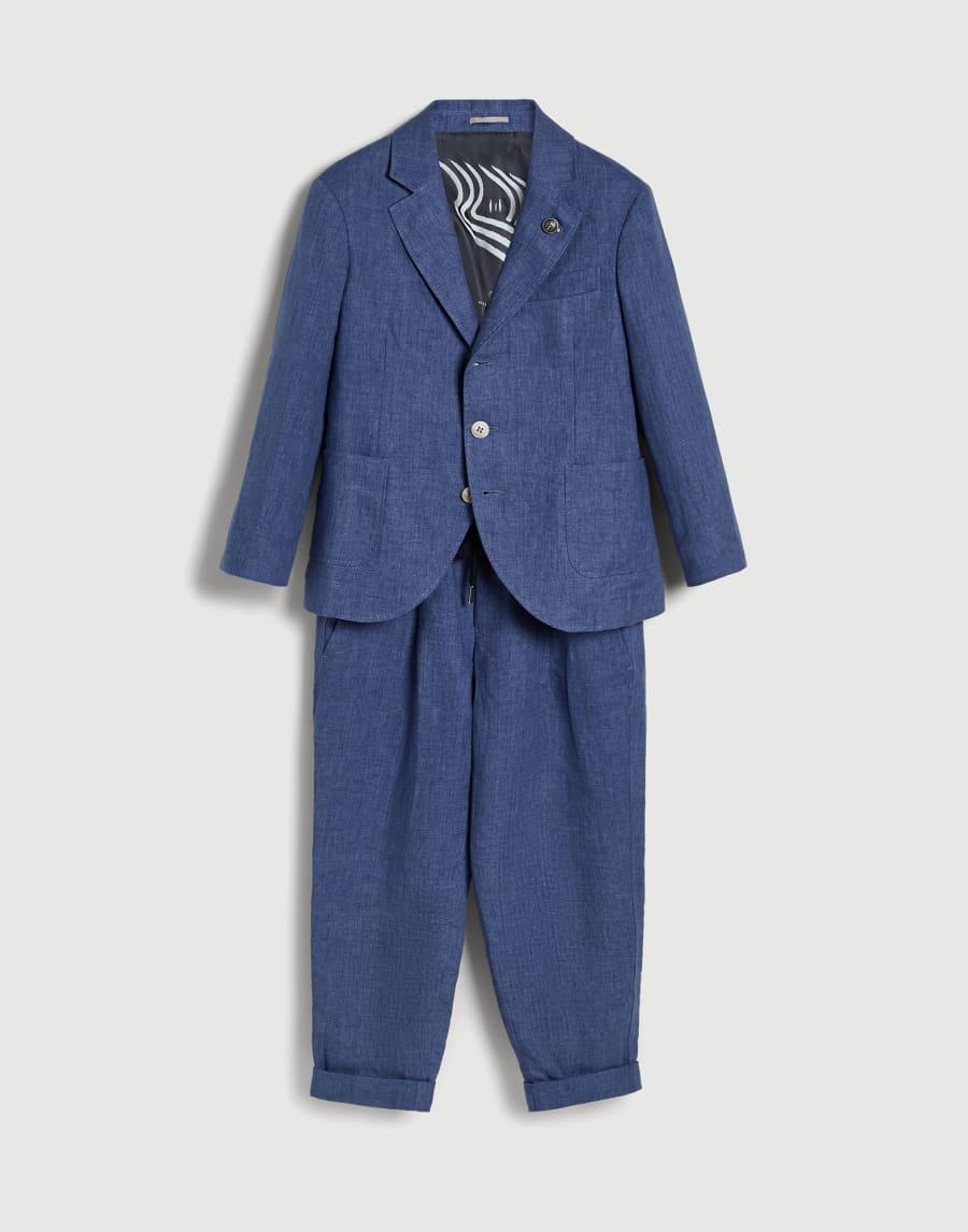 Délavé linen suit Denim Boys - Brunello Cucinelli