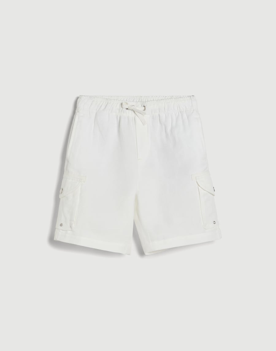 Bermuda shorts with drawstring and cargo pockets Snow Boys - Brunello Cucinelli