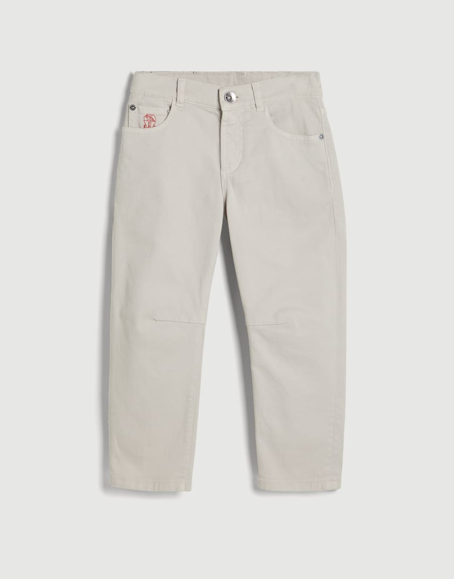 Five-pocket trousers Light Grey Boys - Brunello Cucinelli