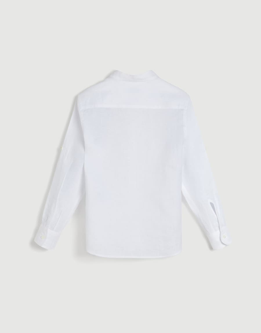 Mandarin collar shirt White Boys - Brunello Cucinelli