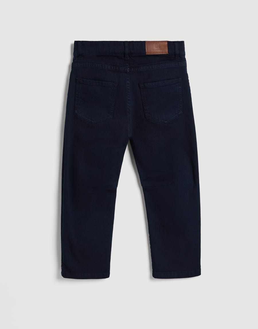 Five-pocket trousers Navy Blue Boys - Brunello Cucinelli