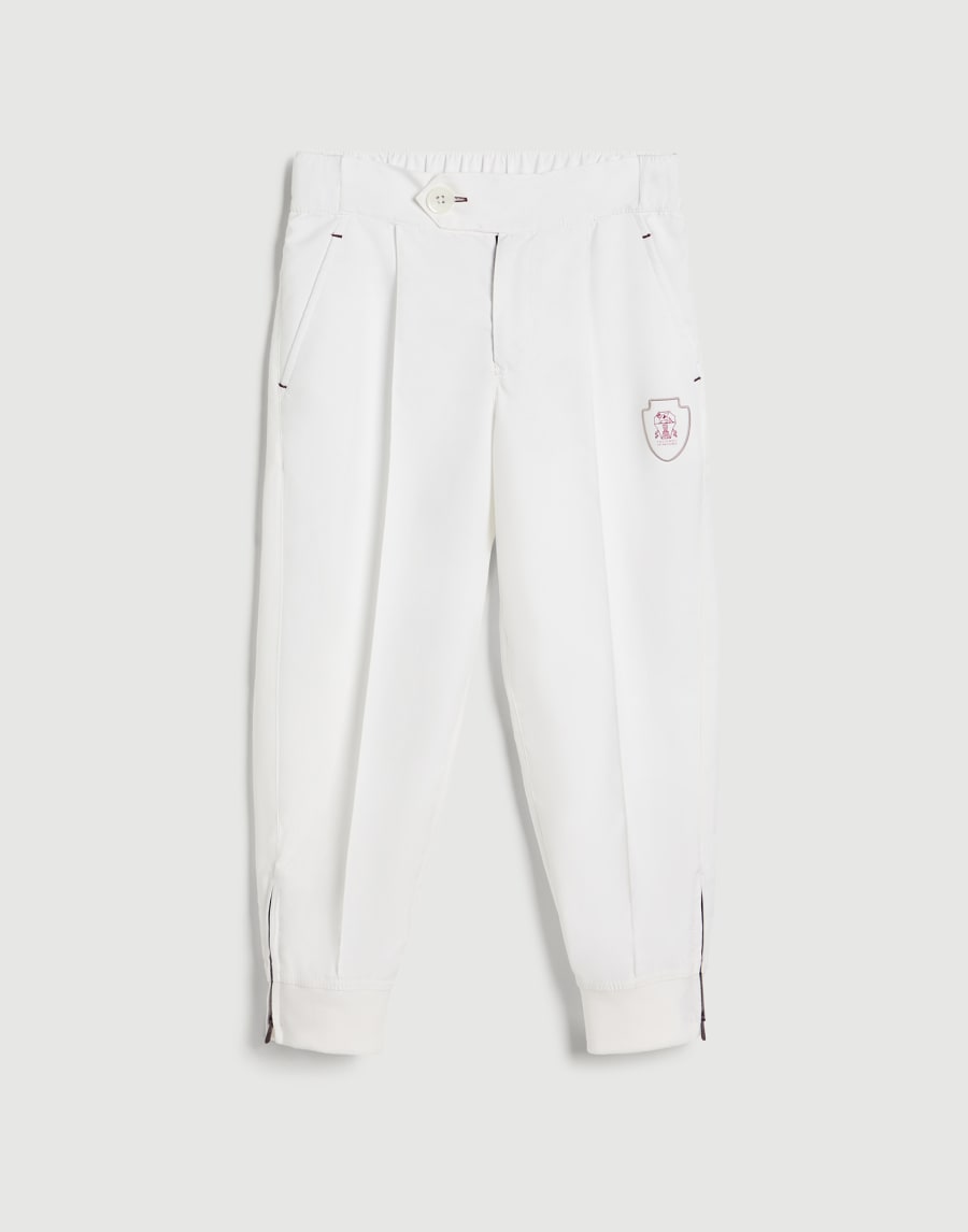 Trousers with crête White Boys - Brunello Cucinelli