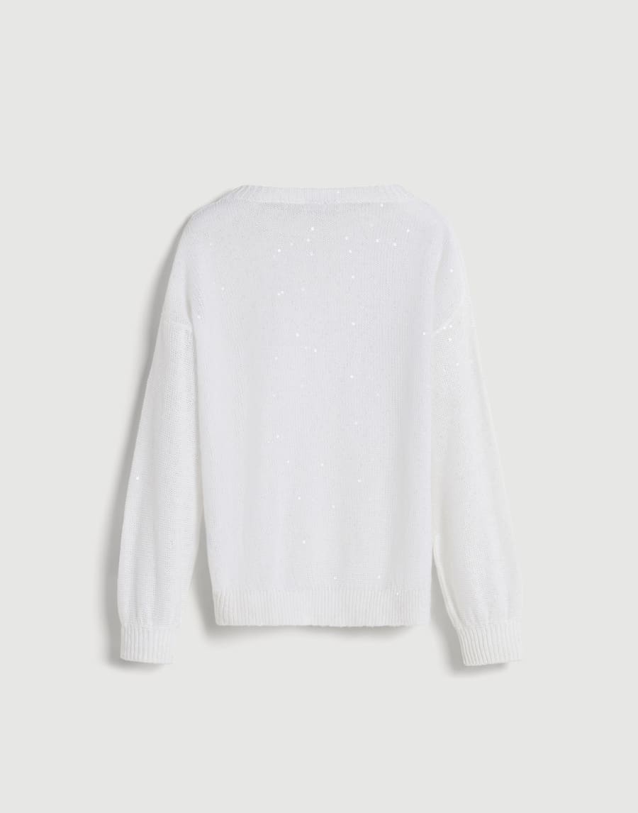 Linen and silk sweater White Girls - Brunello Cucinelli