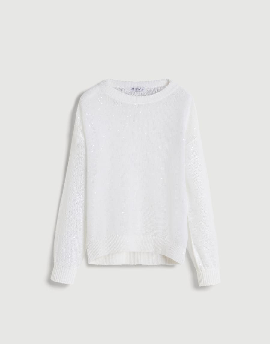 Linen and silk sweater White Girls - Brunello Cucinelli
