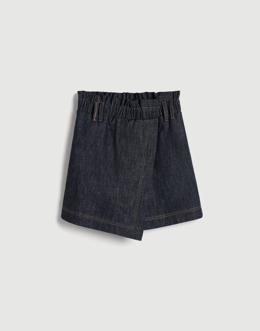 Mini skirt-pants Dark Denim Girls - Brunello Cucinelli