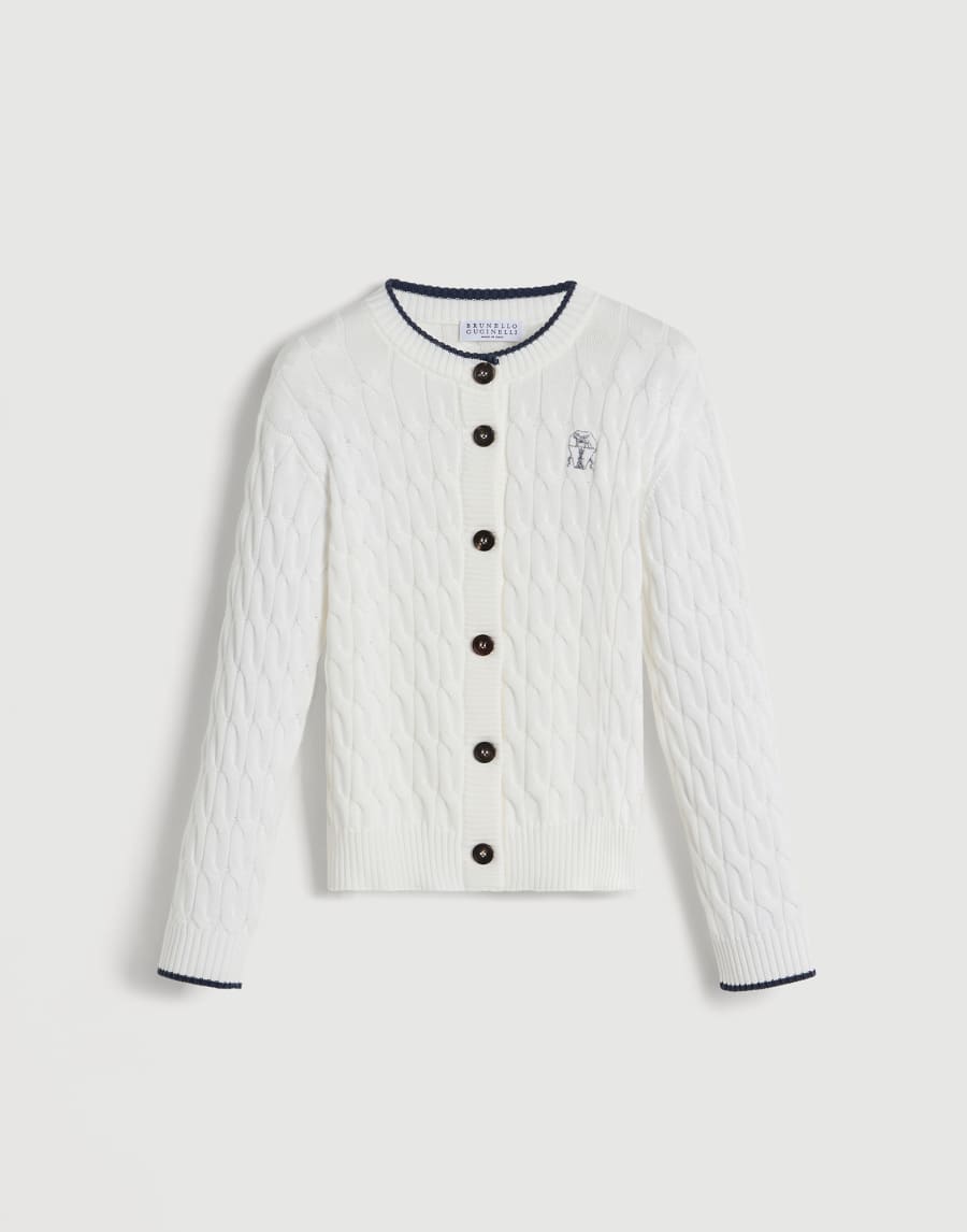 Cotton cardigan White Girls - Brunello Cucinelli